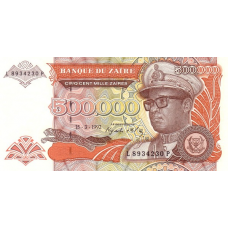 P43 Zaire - 500.000 Zaires Year 1992